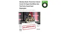 Cek Fakta sertifikat vaksin covid-19 sebagai syarat bepergian