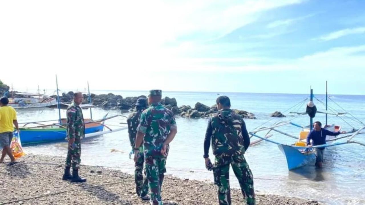Satgas Pamputer Intensifkan Pencarian Nelayan Hilang di Perairan Damau Bowone Talaud