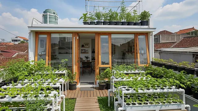 Konsep Berkebun Produktif di Atap