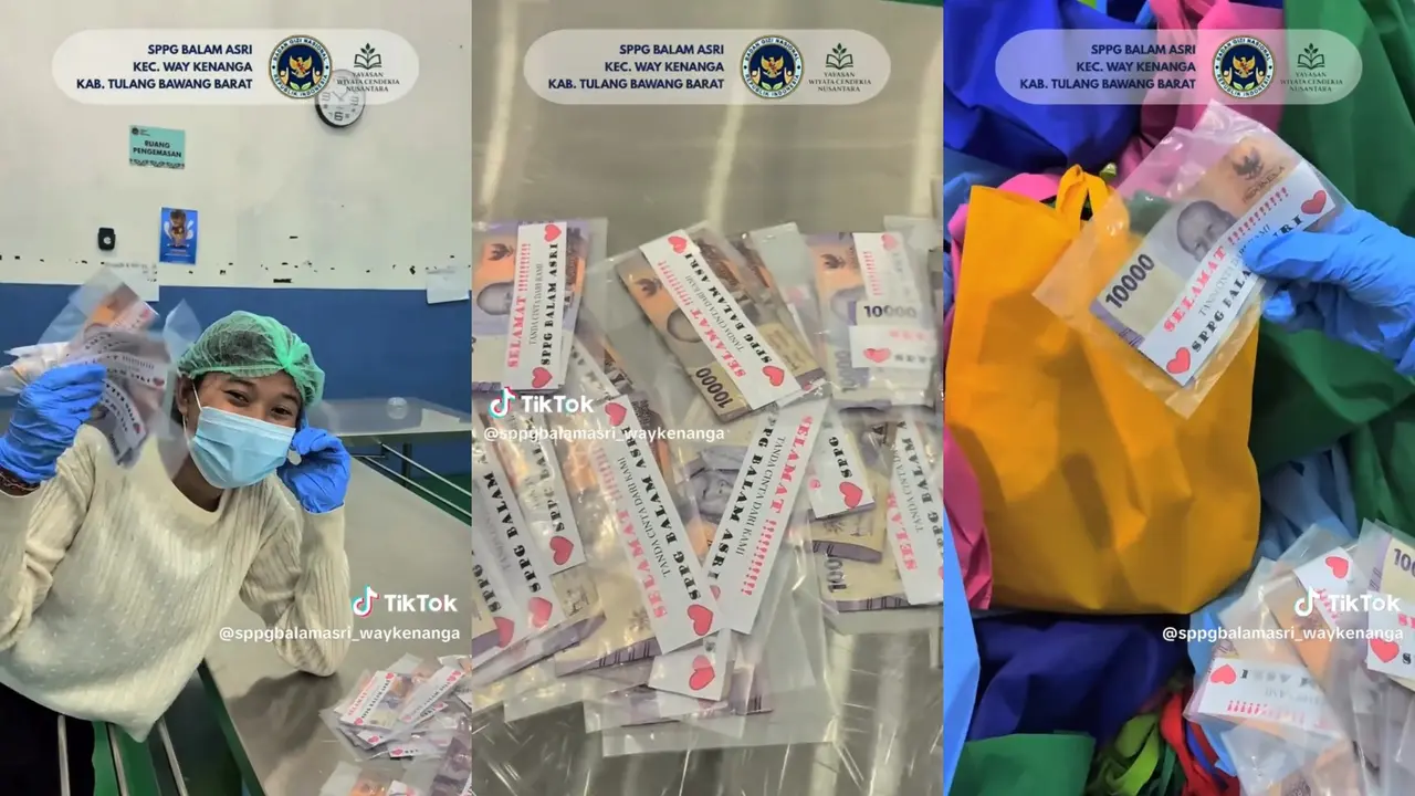 Viral Dapur SPPG di Tubaba Lampung Bagikan Uang Rp10 Ribu ke Penerima MBG, Ini Penjelasannya