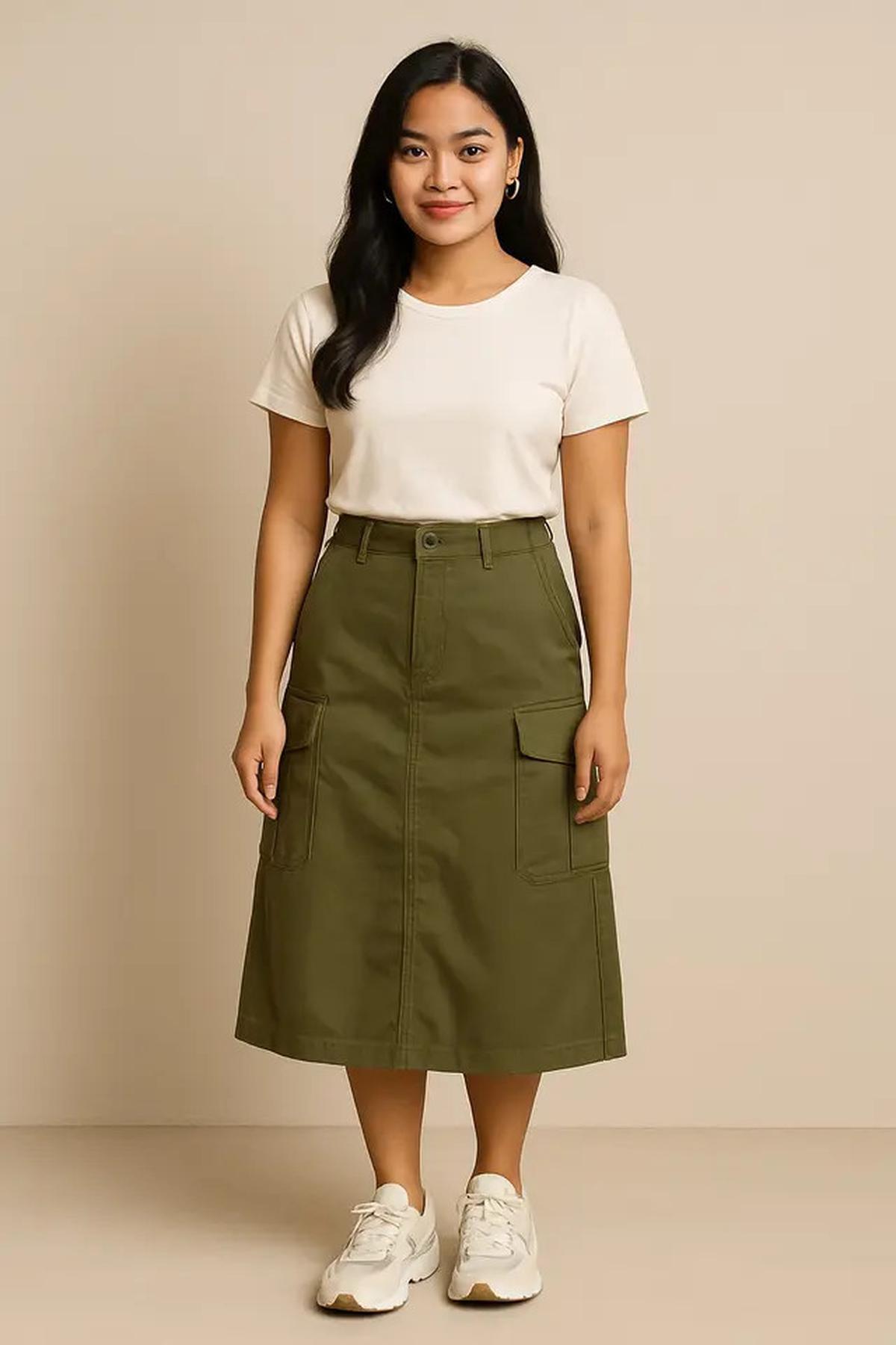 6 Model Rok Korean Style Tren Terbaru, Tampil Feminin dan Kasual