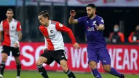 Jordy Wehrmann pernah bermain dengan Robin van Persie sewaktu membela Feyenoord pada 2019-2021. (AFP/Pieter Stam de Jonge)