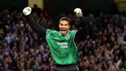2. David James (169 clean sheets) - James pernah bermain untuk Watford, Liverpool dan Manchester City. Ia berhasil mencatatkan 172 clean sheets sepanjang perjalanan kariernya di Premier League. (AFP/Paul Barker)