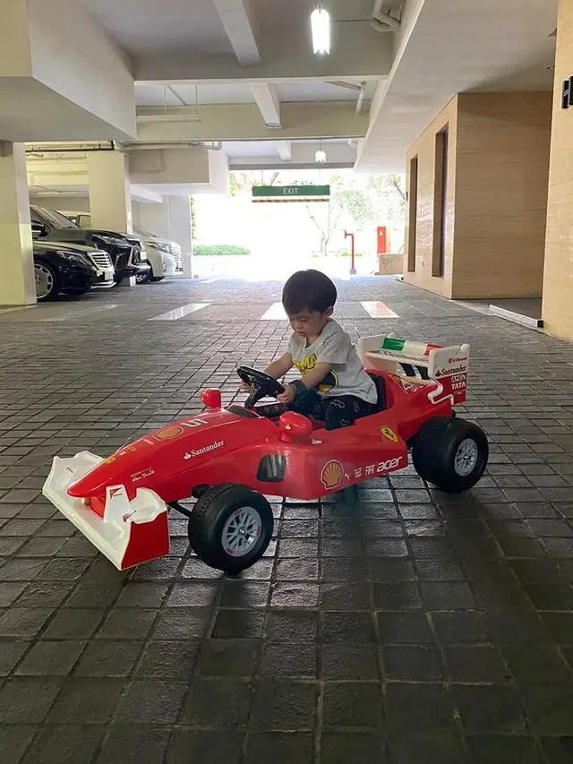 Potret Raphael Moeis dengan Koleksi Mobil Mini Mewah (sumber: instagram/raphaelmoeis)