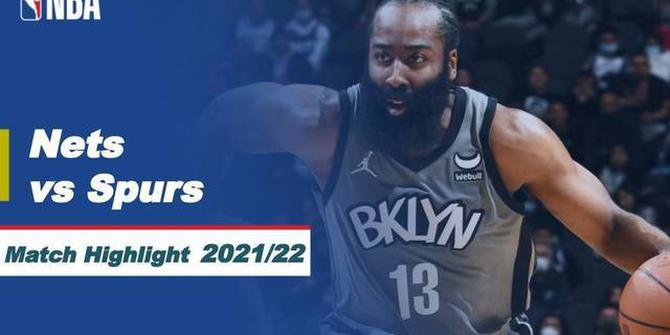 VIDEO: Highlights NBA, Brooklyn Nets Menang Telak dari Tim Tuan Rumah San Antonio Spurs 117-102