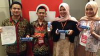 Inovasi pasta gigi dari minyak jelantah dan limbah cangkang rajungan karya siswa-siswi SMAN 6 Palembang. (Liputan6.com/Putu Elmira)