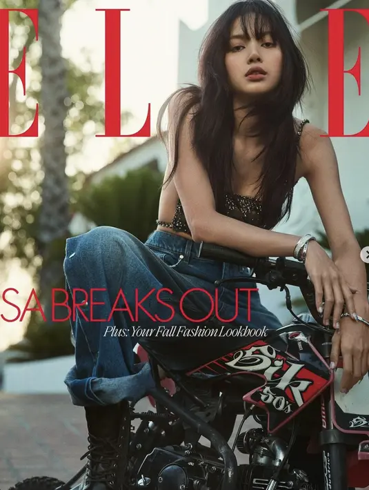 Lisa BLACKPINK tampil memikat pada cover majalah ELLE USA. Ia tampil edgy dengan gaya yang begitu stylish. [Foto: Instagram/ Elle USA]