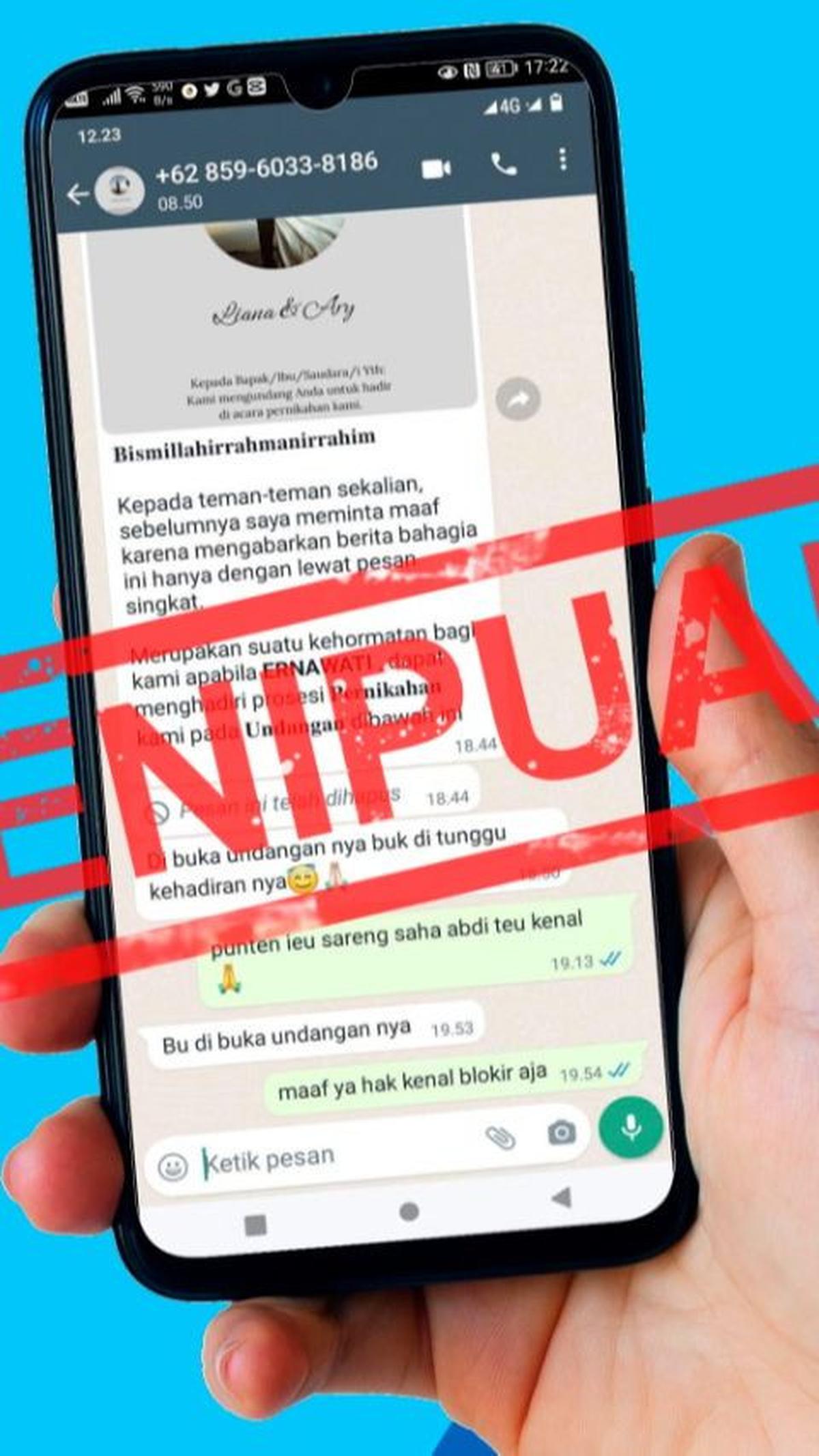 Pengusaha aksesoris kendaraan itu mengaku kehilangan uang setelah membuka undangan pernikahan dalam bentuk file aplikasi (APK).