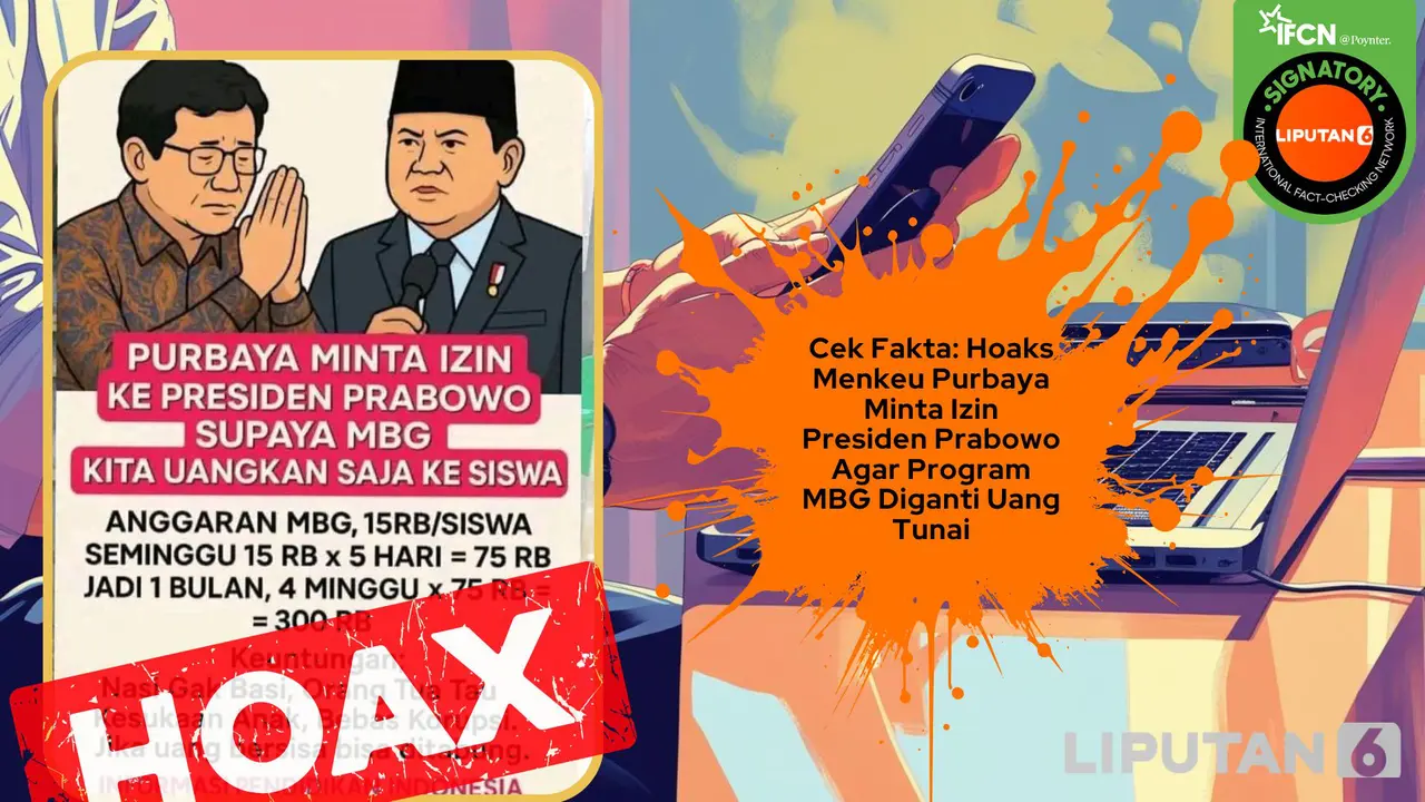 Cek fakta Menkeu Purbaya minta program MBG diganti uang tunai
