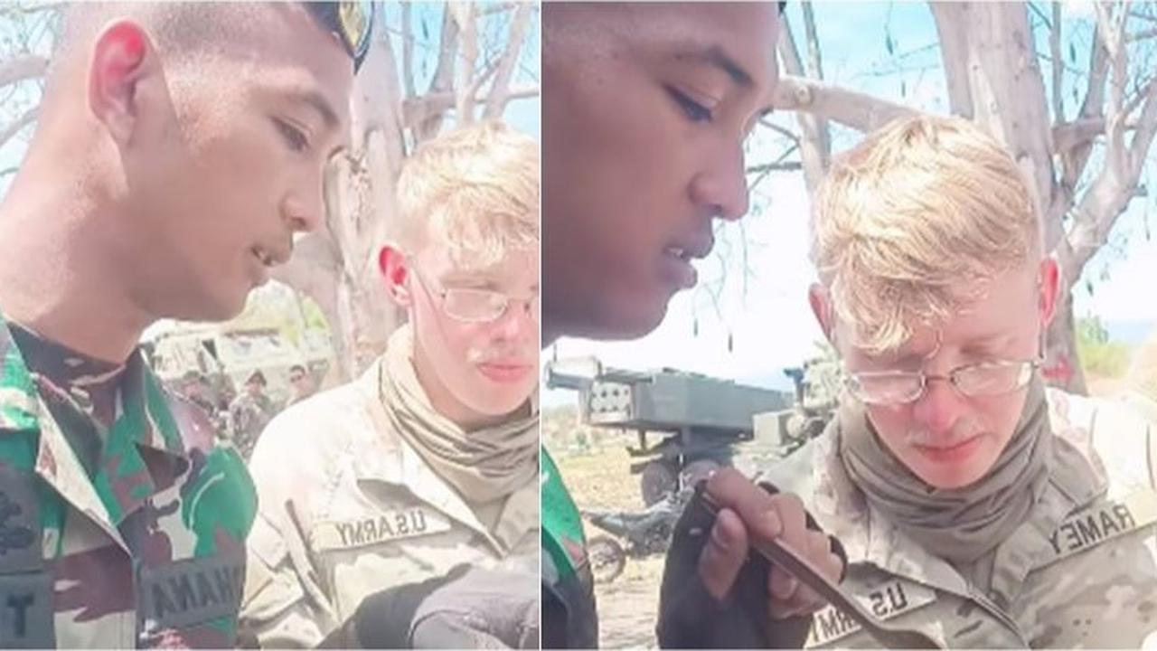 Momen Anggota TNI Tawari Tentara Amerika Makan Ransum, Ternyata Doyan Sampai Manggut-Manggut Angkat Jempol
