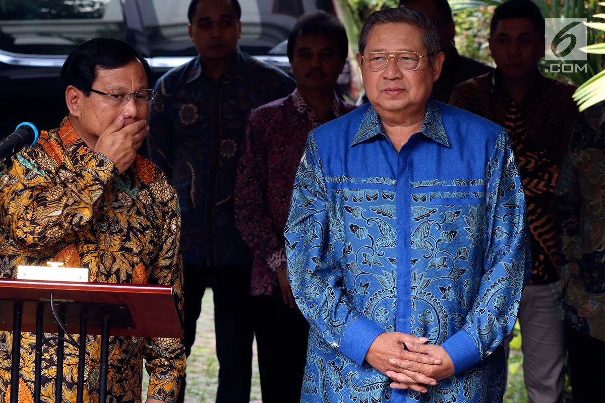 SBY Resmi Usung Prabowo sebagai Calon Presiden 2019