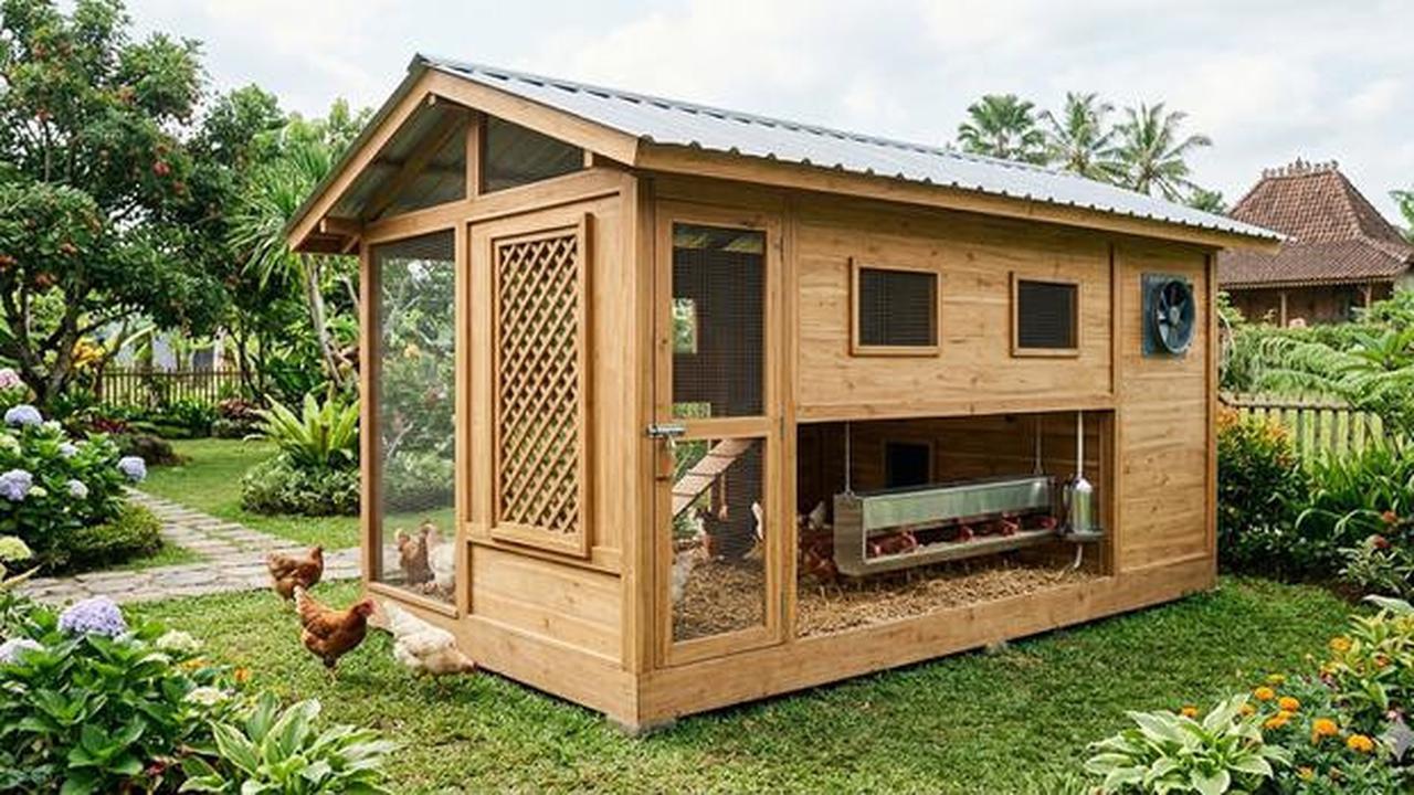8 Desain Kandang Ayam Sistem Ventilasi Silang Biar Tidak Pengap dan Bau