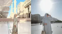 Gaya Annisa Aziza Pakai Hijab dan Baju Syar'i saat Umroh, Tampil Anggun dan Memukau (sumber: Instagram/anissaaziza)