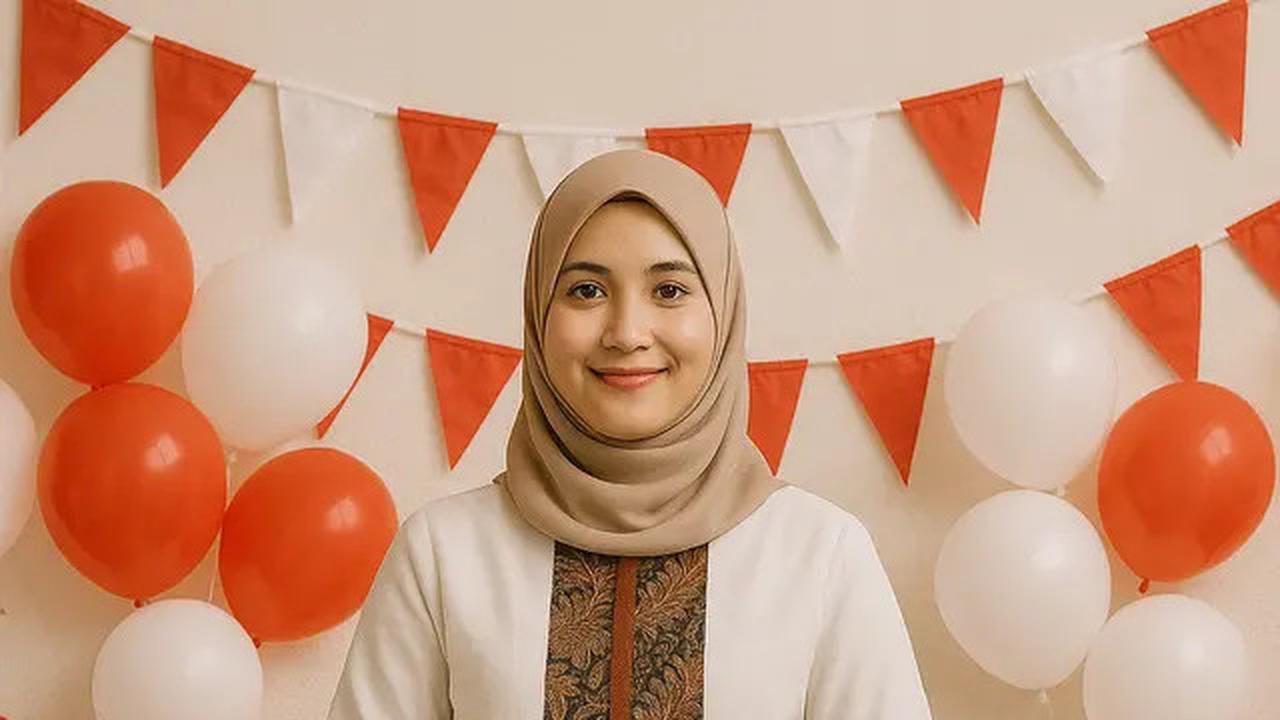 7 Atasan Batik Kombinasi Polos Modern Tema Hari Kemerdekaan 17 Agustus 1945 HUT RI ke-80
