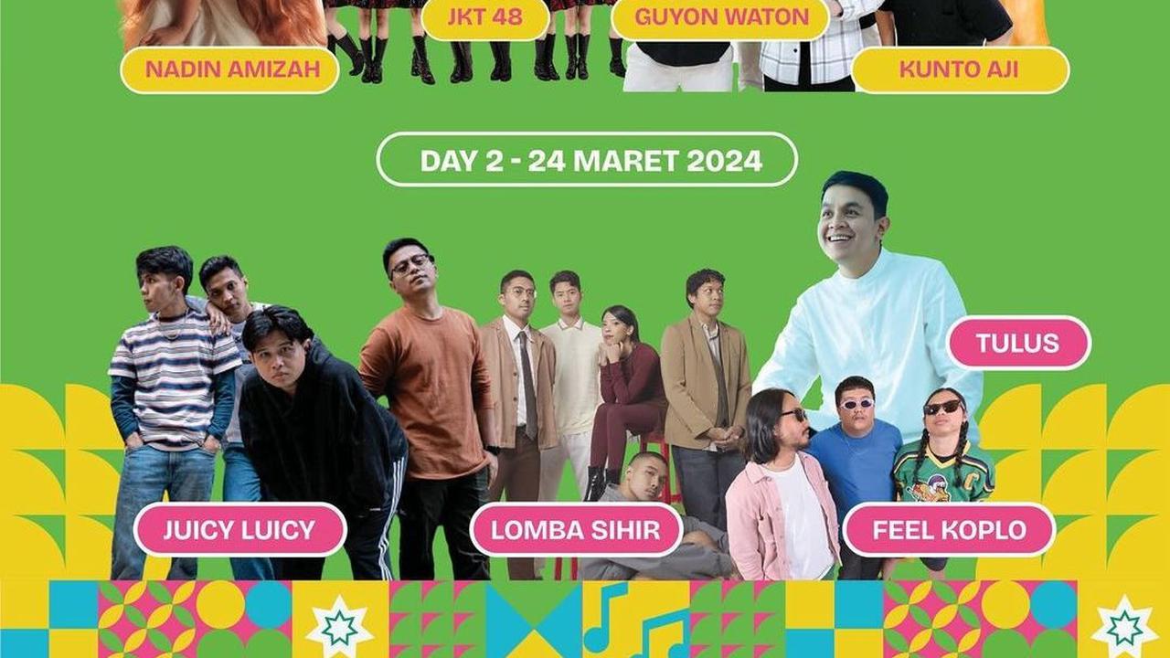 Line Up Hari Kedua - 24 Maret 2024: