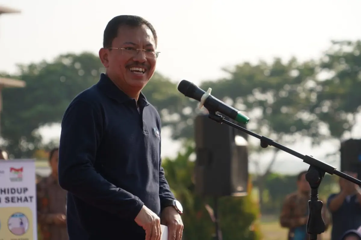 Menteri Kesehatan RI Terawan Agus Putranto ketika berkunjung ke Universitas Darussalam Gontor di Ponorogo, Jawa Timur (Biro Pers Kementerian Kesehatan RI)