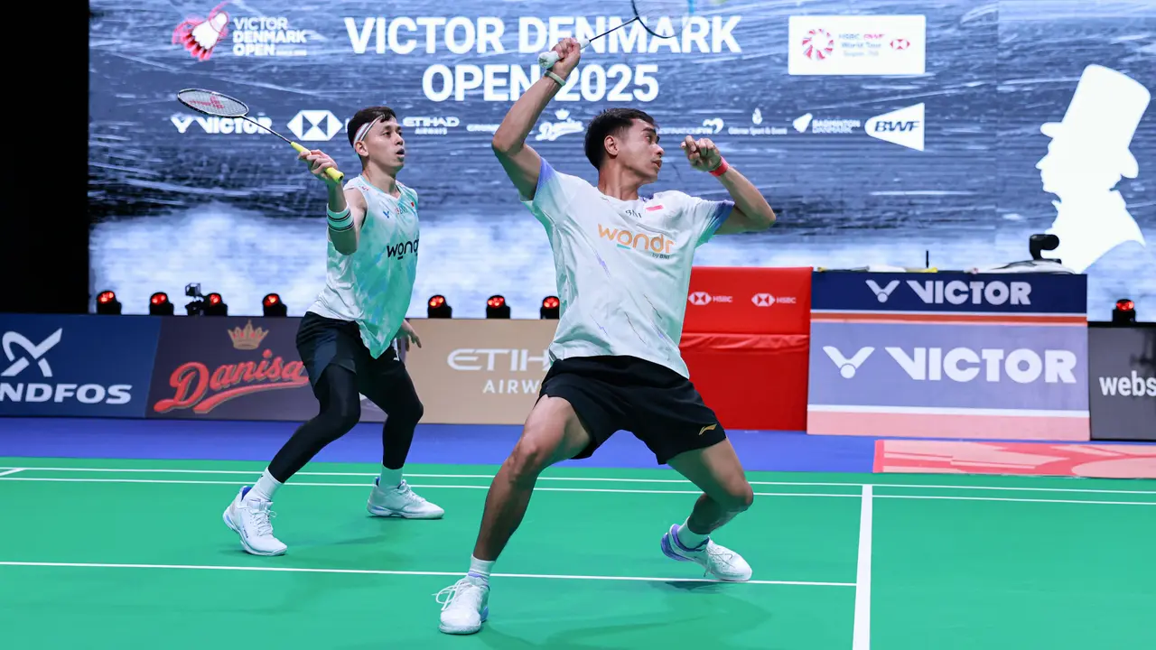 Muhammad Rian Ardianto/Rahmat Hidayat - Denmark Open 2025 - Bulu Tangkis