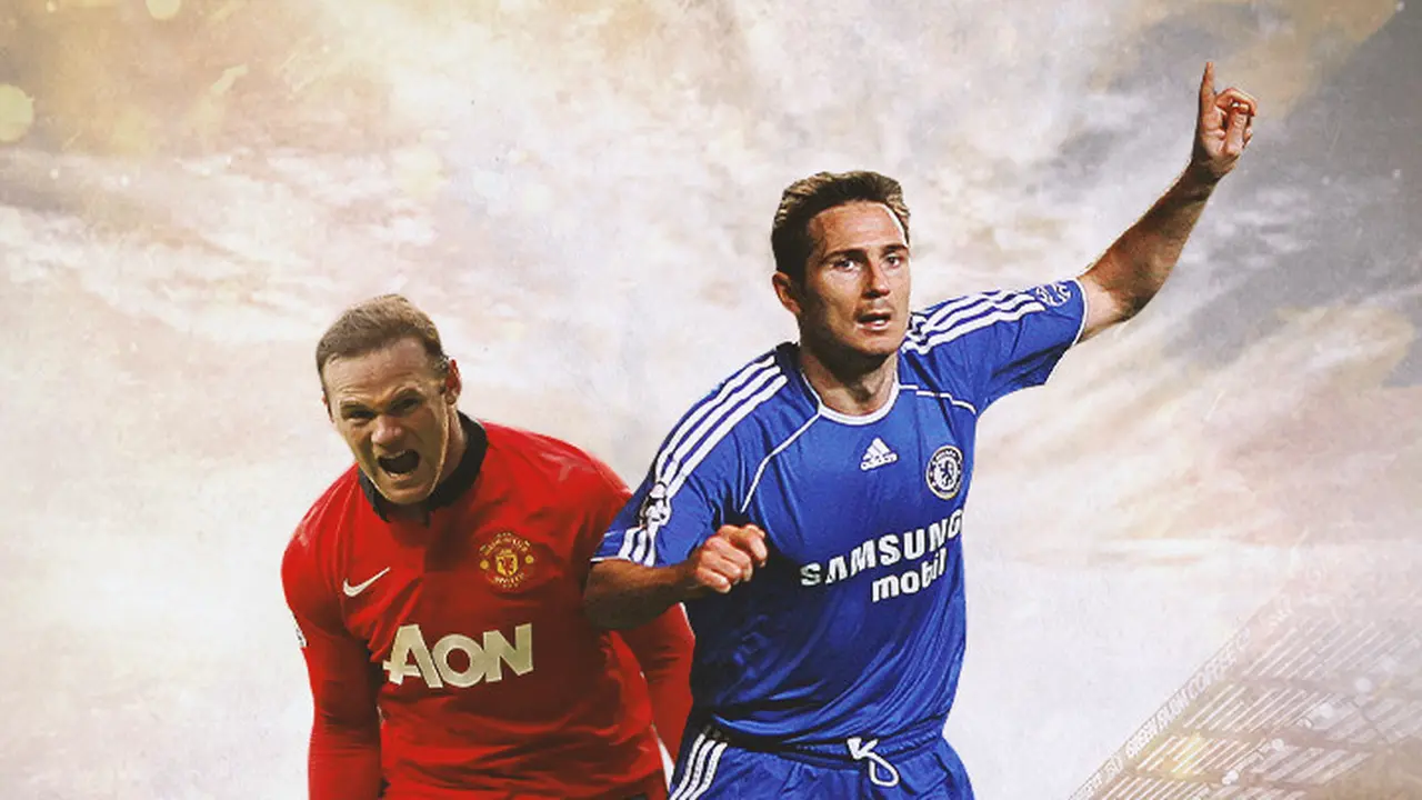 Ilustrasi - Wayne Rooney, Frank Lampard