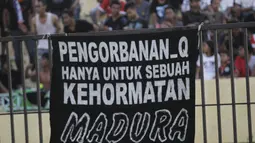 Madura United merupakan klub baru milik Achsanul Qosasi yang merupakan hasil akuisisi dari Persipasi Bandung Raya (PBR). (Bola.com/Vitalis Yogi Trisna)