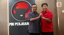 Anies memberi isyarat bahwa hubungannya dengan PDIP akan cerah. (Liputan6.com/Herman Zakharia)