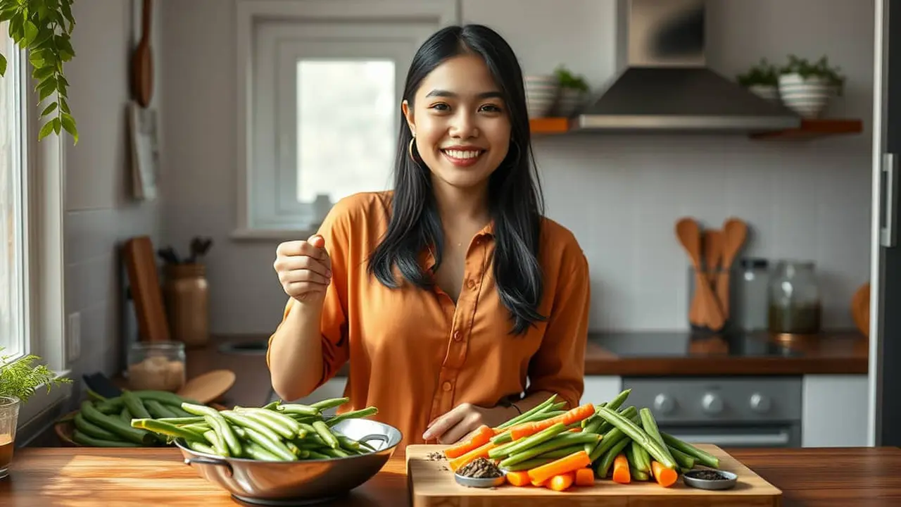 resep kacang panjang