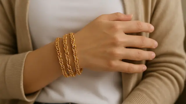 Model Gelang Rantai Twist