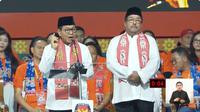 Pasangan calon gubernur dan calon wakil gubernur nomor 3 Pramono Anung-Rano Karno saat membacakan visi misi di debat kedua Pilgub Jakarta 2024. (Tangkapan Layar YouTube KPU Jakarta)
