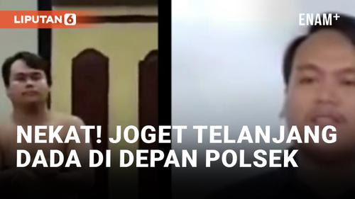 VIDEO: Nekat Joget Asmalibrasi di Depan Polsek, Akhirnya Minta Maaf