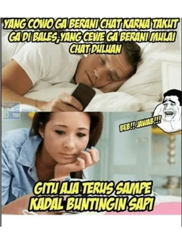 6 Meme Susah Senangnya Orang Chatingan Ini Kocak Bikin Tepuk Jidat