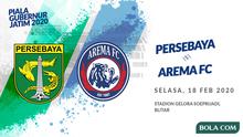 Piala Gubernur Jatim 2020: Persebaya Surabaya vs Arema FC. (Bola.com/Dody Iryawan)