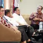 Seminar Nasional bertajuk Tindak Pidana Pemilu dan Berita Bohong dengan pembicara Dekan Fakultas Hukum Universitas Hasanuddin Hamzah Halim, Kepala Kejaksaan Tinggi Sulawesi Selatan Leonard Eben Ezer Simanjuntak, Ketua Bawaslu Rahmat Bagja, Mantan Ketua Mahkamah Konstitusi Hamdan Zoelva dan moderator Andi F. Simangunsong (Istimewa)