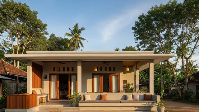Rumah Kampung dengan Sentuhan Modern