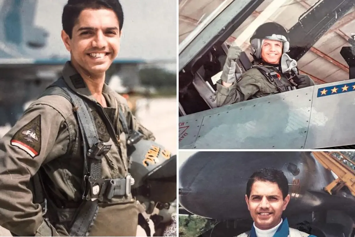Anies Baswedan memamerkan rekam jejak Syaugi di akun Instagram pribadinya @aniesbaswedan dengan mengunggah kolase potret Syaugi saat menjadi pilot pesawat tempur. Syaugi merupakan pensiunan perwira TNI Angkatan Udara (AU). (Foto: Instagram @aniesbaswedan)