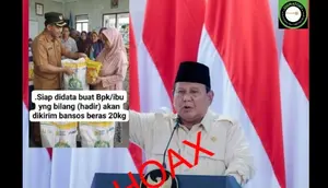 Cek Fakta: Hoaks Pemerintah Bakal Kirim Bansos Beras dan Minyak dengan Bilang Hadir di Facebook