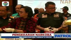 Petugas Bea Cukai dan BNN amankan 12 orang diduga bandar narkoba jaringan internasional yang membawa 110,84 kg sabu dab 18.300 butir ekstasi.