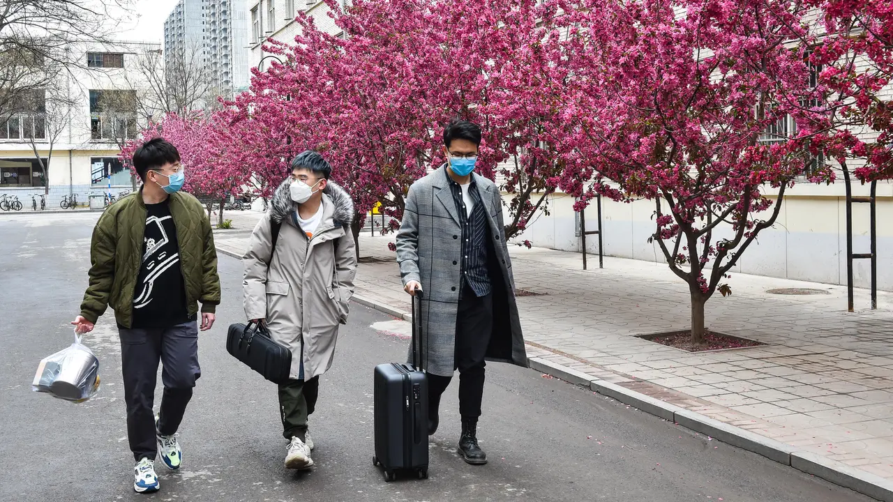 FOTO: Corona Mereda, Perkuliahan di China Berjalan Kembali