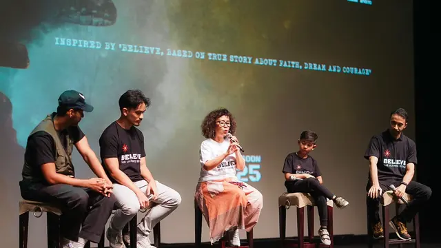 Produser Celerina Judisari dan Syaiful Wathan dalam konferensi pers film Believe: The Ultimate Battle di Jakarta, November 2024. (Foto: Dok. Istimewa)