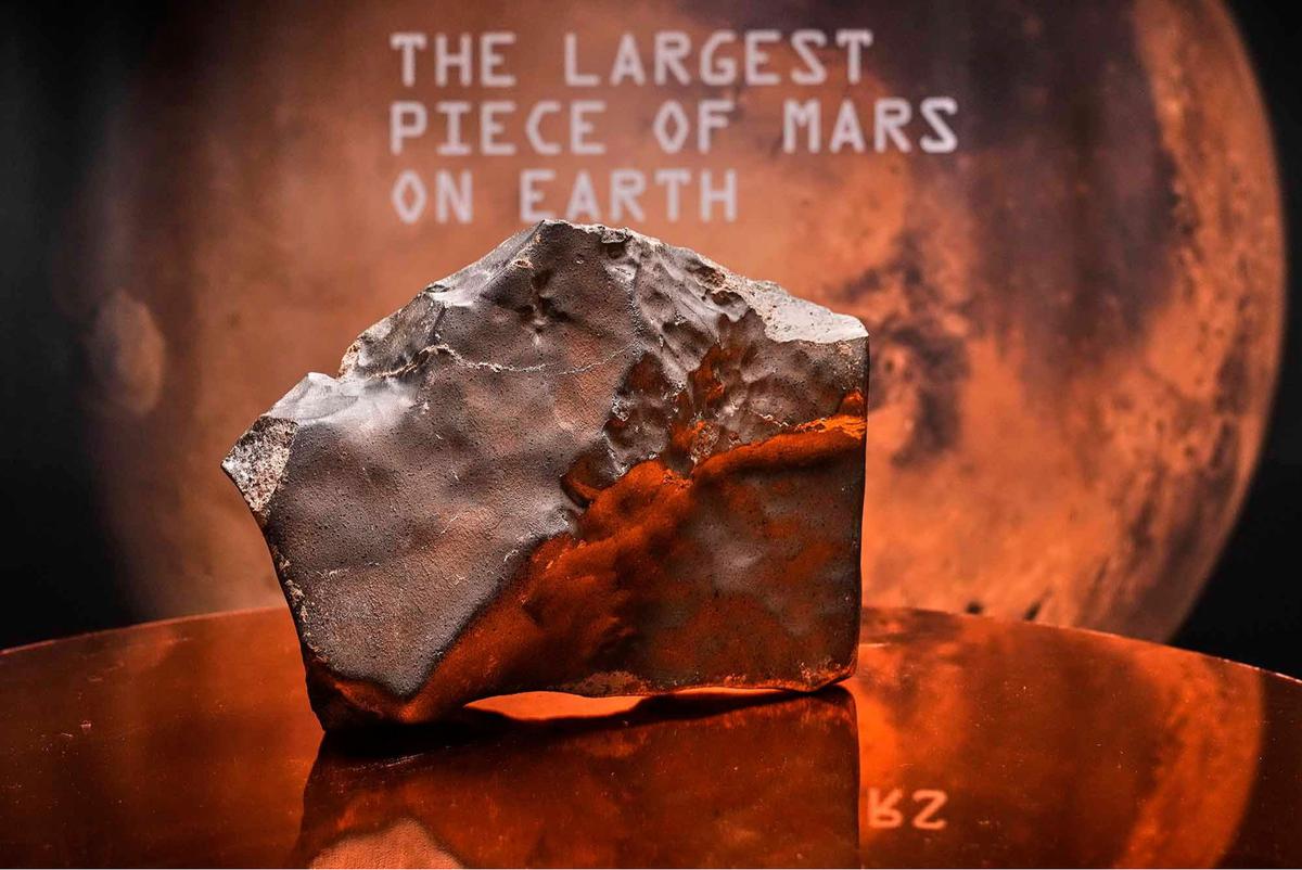 FOTO: Penampakan Batu Dari Planet Mart Mars yang Terjual Rp107 Miliar