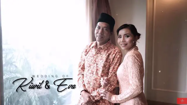 7 Potret Akad Nikah Kiwil dan Eva Belisima, Penuh Kebahagiaan