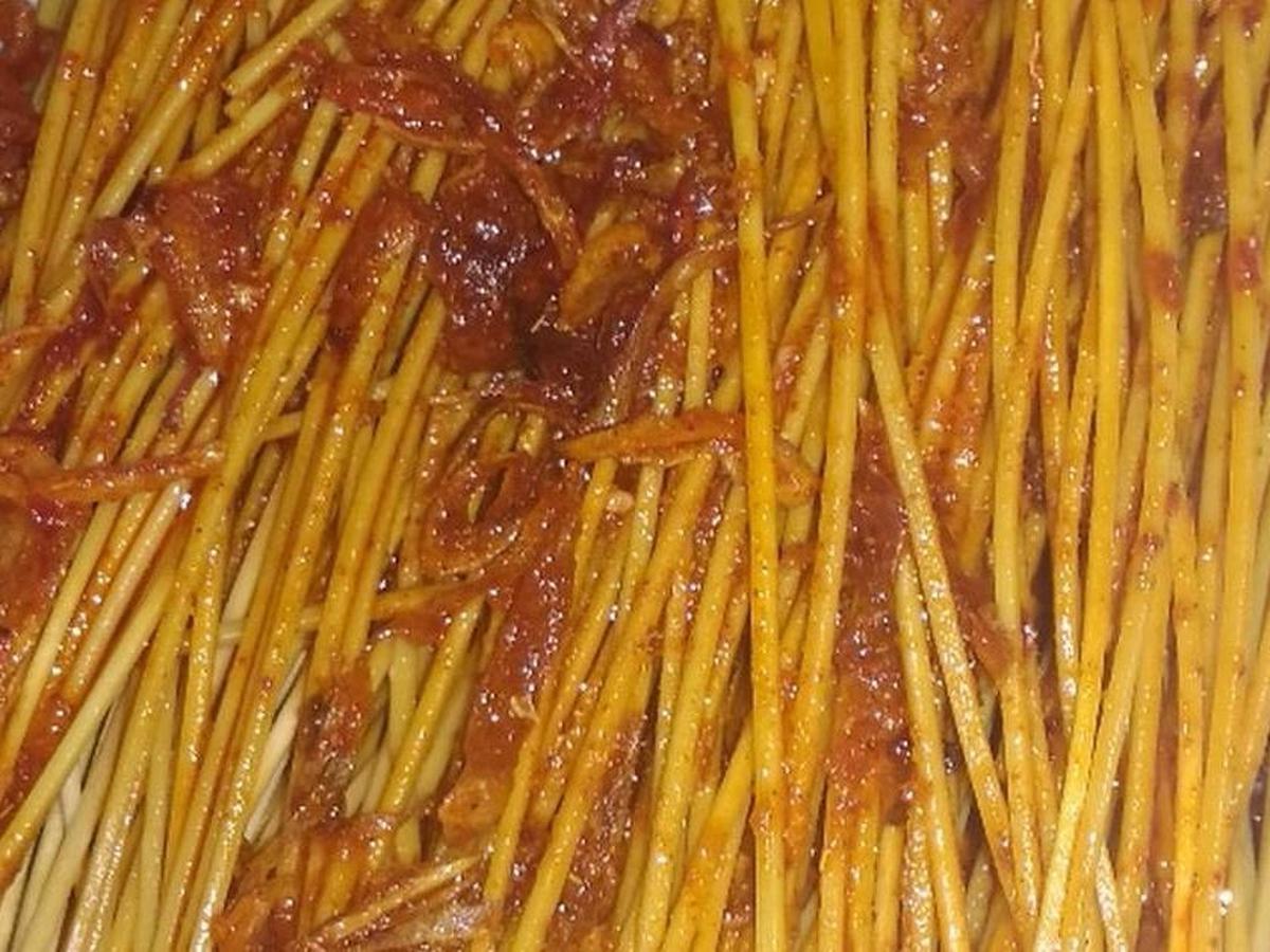 Resep Mie Lidi Bumbu Basah Balado
