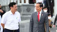 Menteri Koordinator Bidang Kemaritiman dan Investasi (Menko Marves) Luhut Binsar Pandjaitan memberikan ucapan selamat ulang tahun kepada Presiden Jokowi, Rabu (21/6/2023). (Foto: instagram@luhut.pandjaitan)
