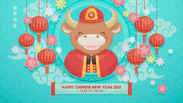 Ilustrasi ucapan selamat Imlek 2021