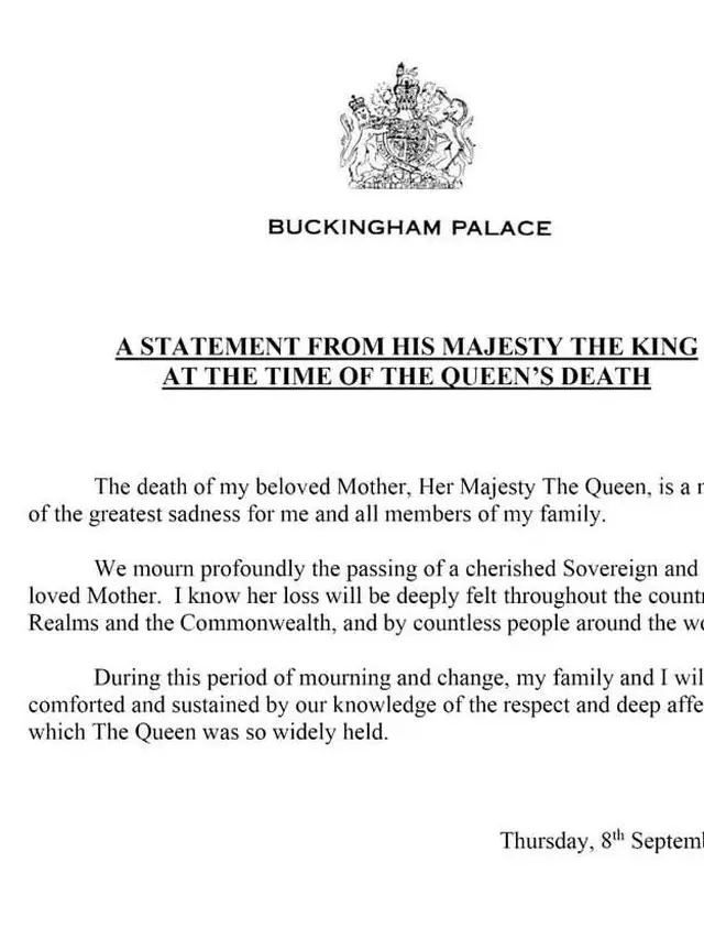 Kabar Duka, Ratu Elizabeth II Meninggal Dunia di Usia 96 Tahun