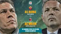 Banner AS Roma vs AC Milan (liputan6.com/desi)
