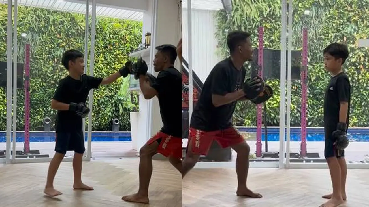 Ditonjok Teman Sekolah, Ini 7 Momen Rafathar Latihan Bela Diri Bersama Juara MMA