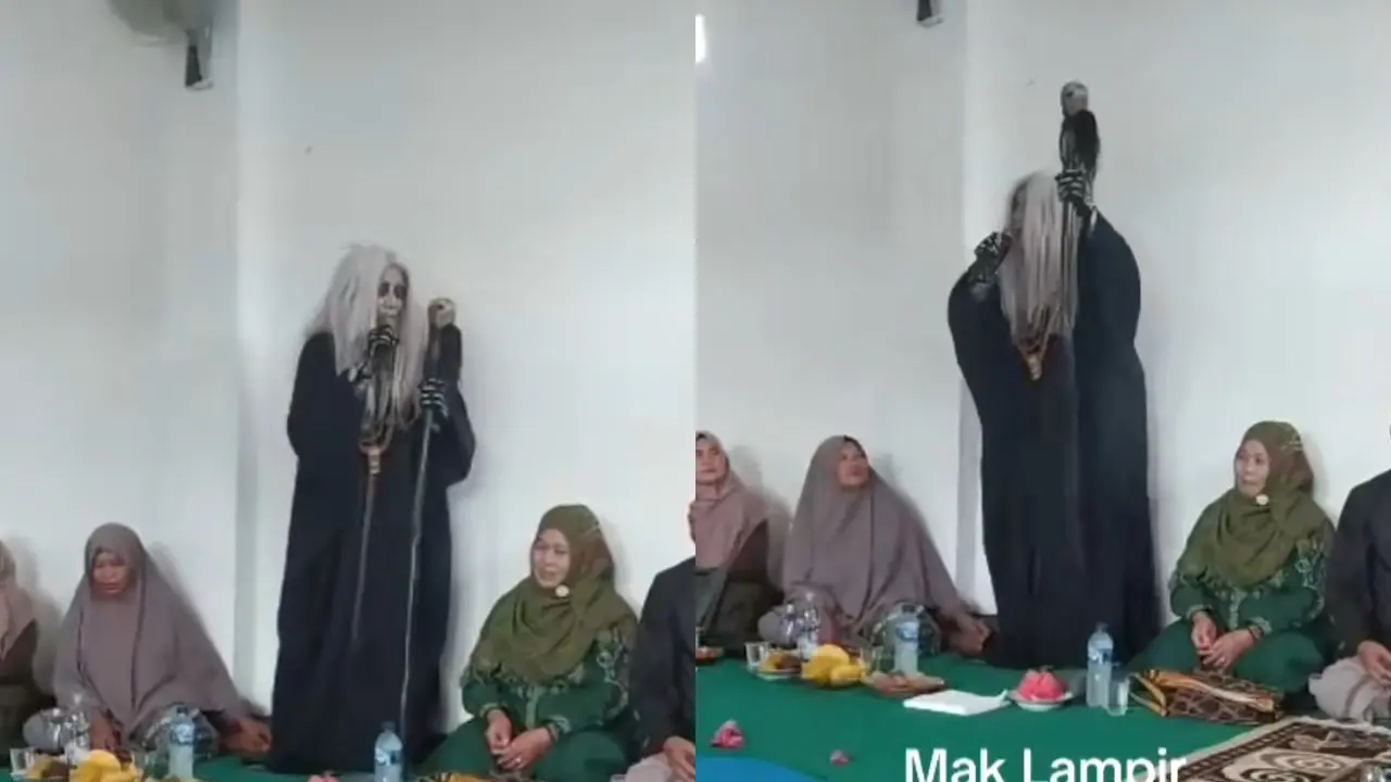 Mak Lampir Ceramah di Pengajian