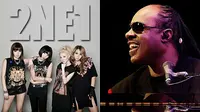 2NE1 `Curhat` Kepada Stevie Wonder