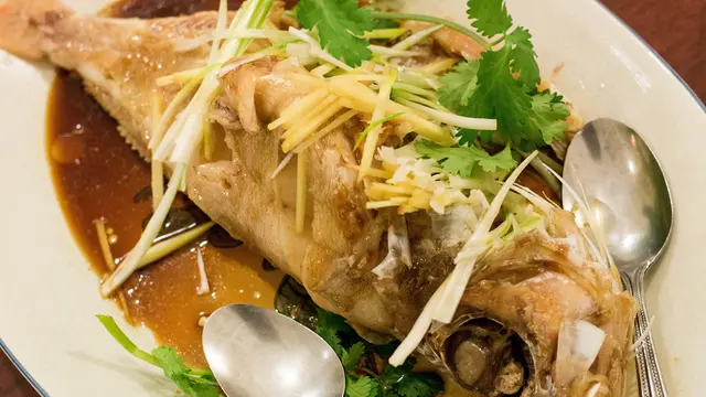 Chinese Steamed Whole Fish