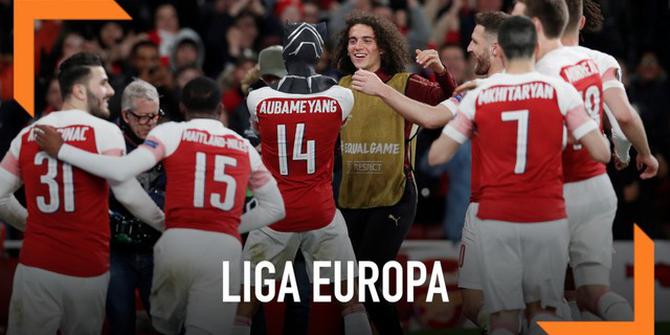 VIDEO: Tumbangkan Rennes, Arsenal Lolos ke Perempat Final Liga Europa