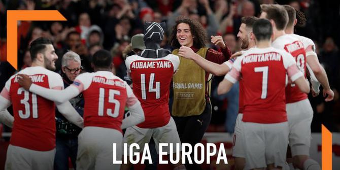 VIDEO: Tumbangkan Rennes, Arsenal Lolos ke Perempat Final Liga Europa